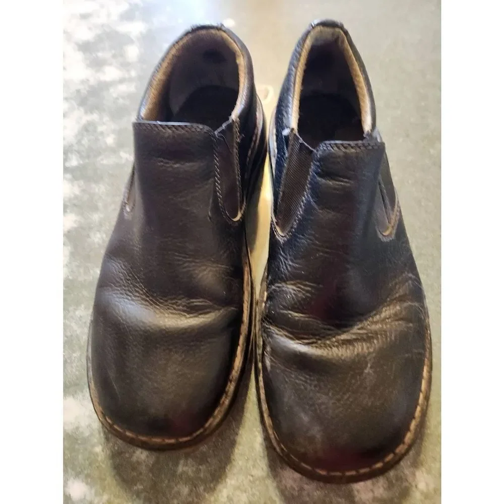 DR. MARTENS BRYCE Leather Pull-on Oxford Shoes Black Size 11 Men's